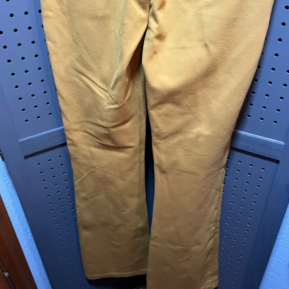 Betabrand Mustard Yellow Ponte Pants - Picture 5 of 7